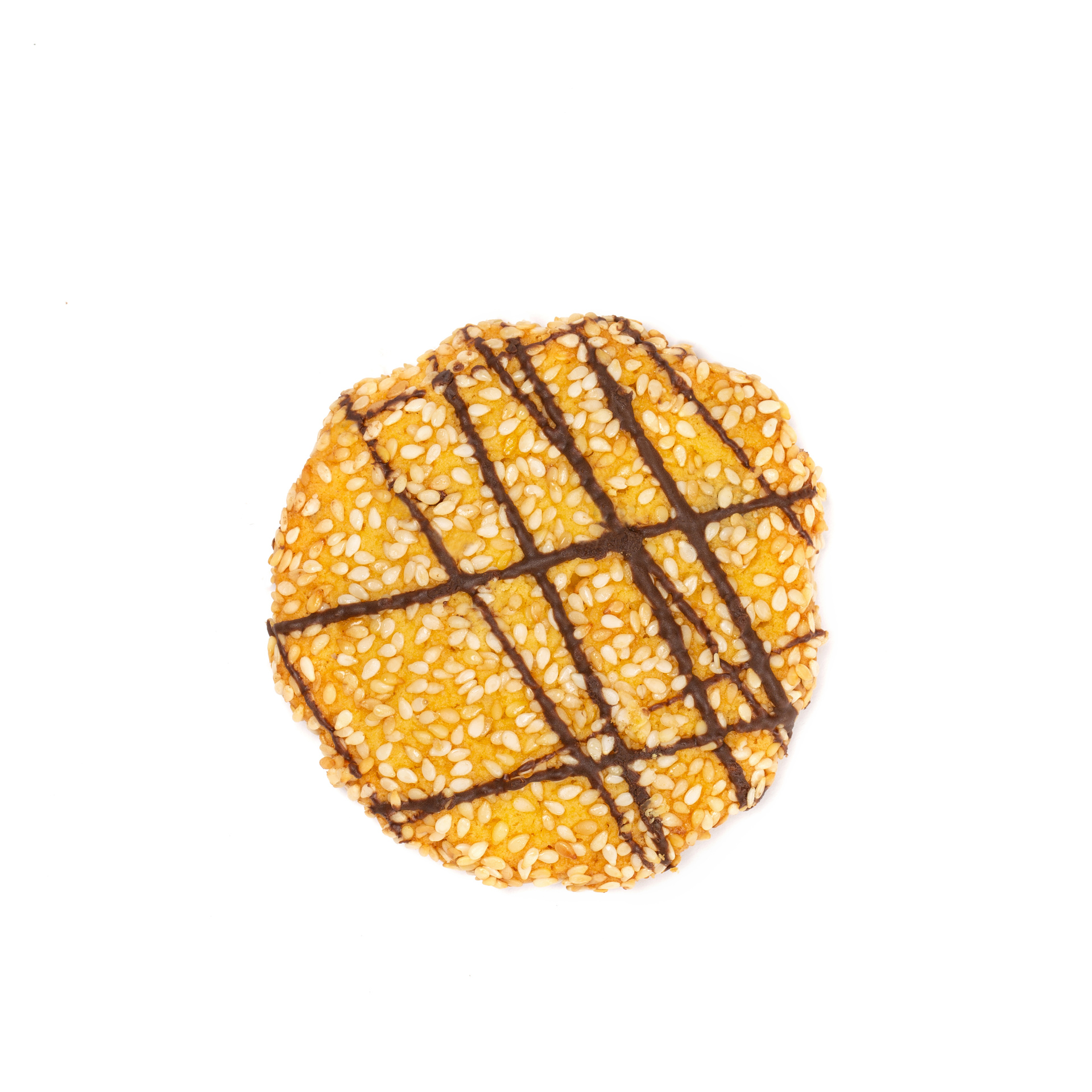 3008 - Cookies Ταχίνι Λευκή ζύμη, μέλι, σταφίδα, ταχίνι, σουσάμι και γραμώσεις από κουβερτούρα -ΝΗΣΤΙΣΙΜΟ-